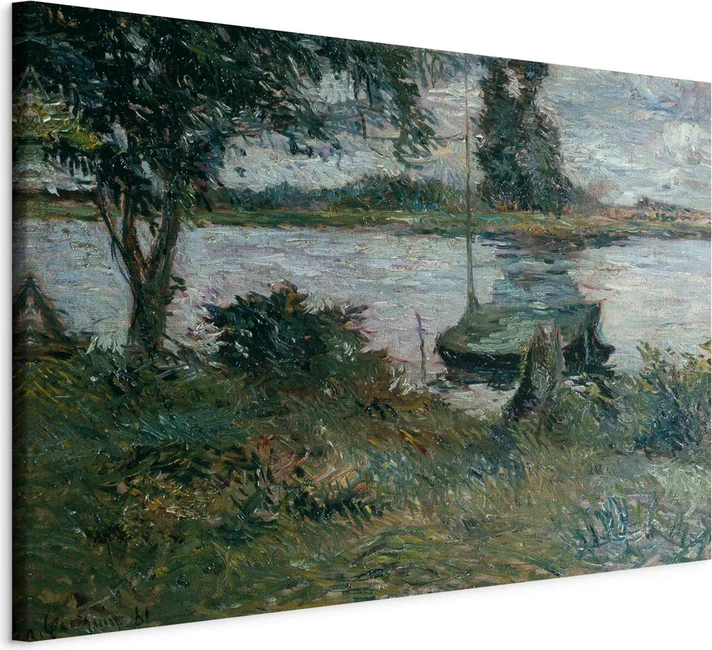 Quadro Moderno Gauguin Riva del fiume 120x80 - Arredo Parete TNT