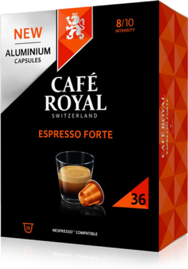 Café Royal Espresso Forte, Kaffeekapsel, Espresso, Nespresso, 36 Tassen, 8/10, CE
