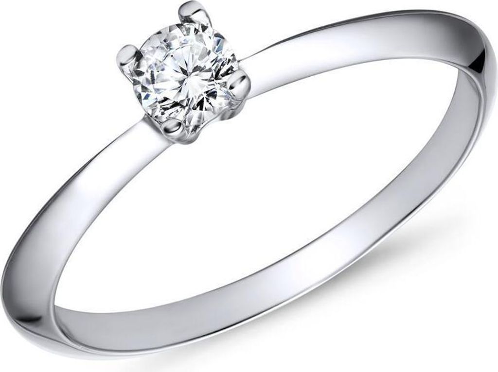 Dezenter Verlobungsring aus 925 Silber mit Zirkonia von Produktbild 