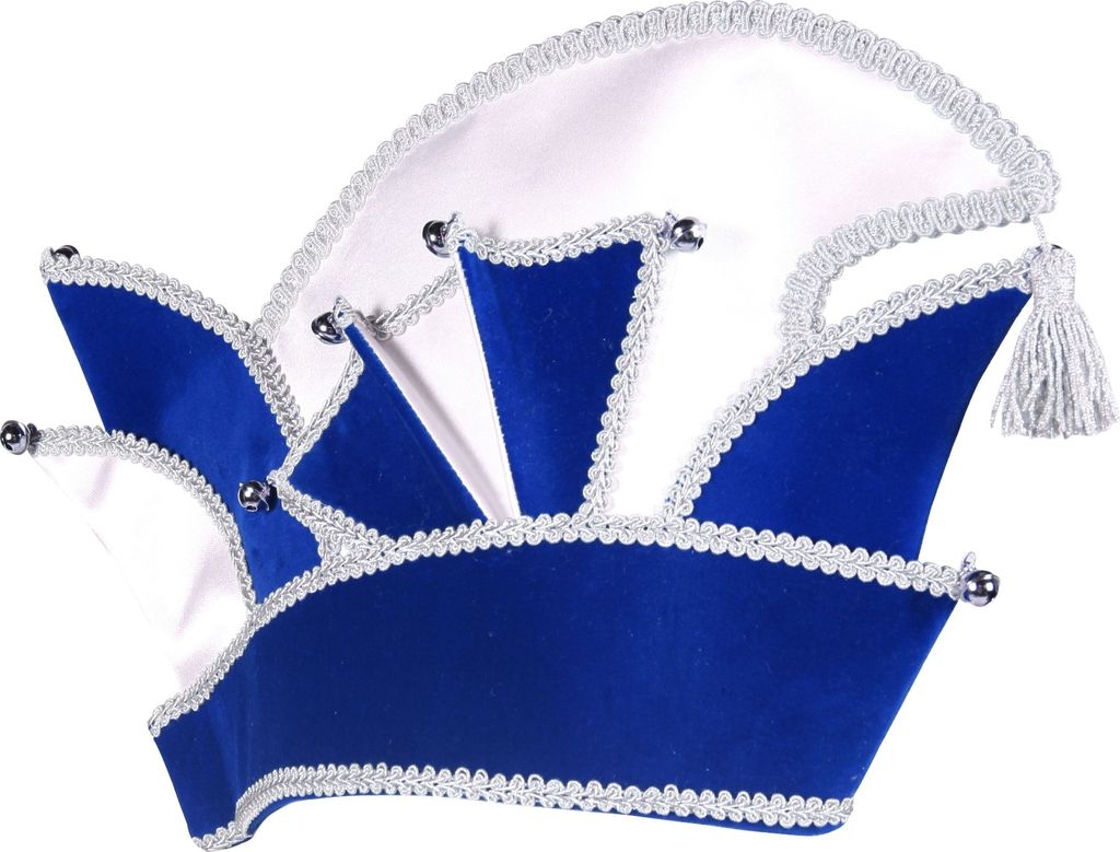 T2502-0417-61 blau mit Silberborte Damen Herren Prinzen Kappe Mütze Gr.61