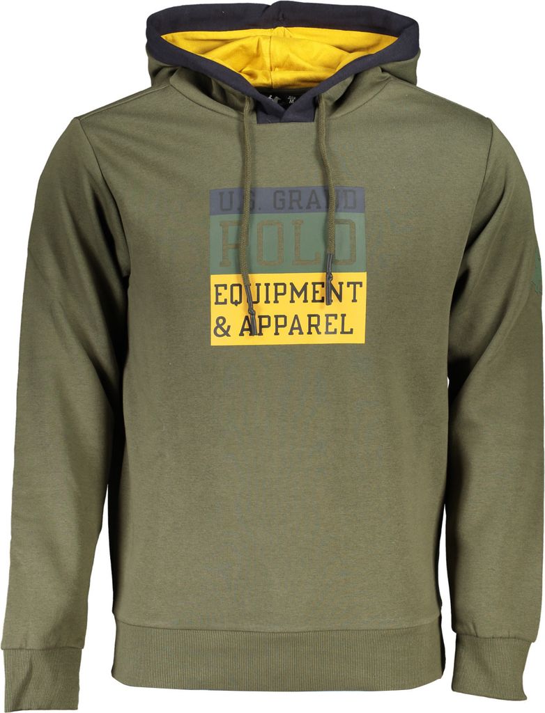 US GRAND POLO GRÜNES HERREN-SWEATSHIRT MIT REISSVERSCHLUSS : Farbe - Grün, Größe - 2XL Größe: 2XL Farbe: Grün