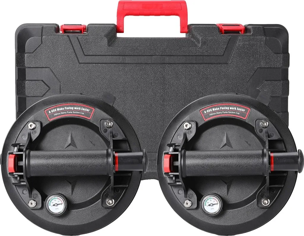 Ventosa 200kg per Vetro con Manometro - Sicurezza Certificata