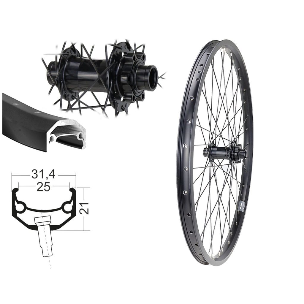 Vorderrad 26" Downhill / Freeride Ryde Andra 40 Disc Boost Produktbild 