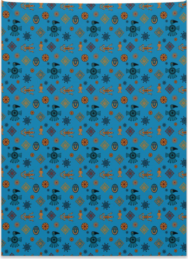 Abakuhaus Gecko Wandteppich, Lateinamerikanische Folklore aus Weiches Mikrofaser Stoff Kein Verblassen Klare Farben Waschbar, 110 x 150 cm, Benzinb...
