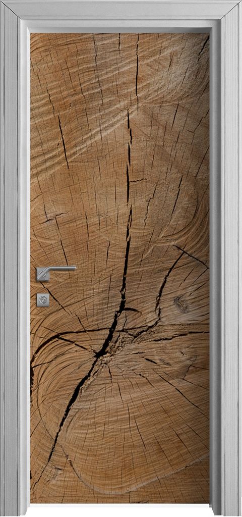 Tür Selbstklebende 80x210 cm Türfolie Türtapete Klebefolie - Holz Stamm