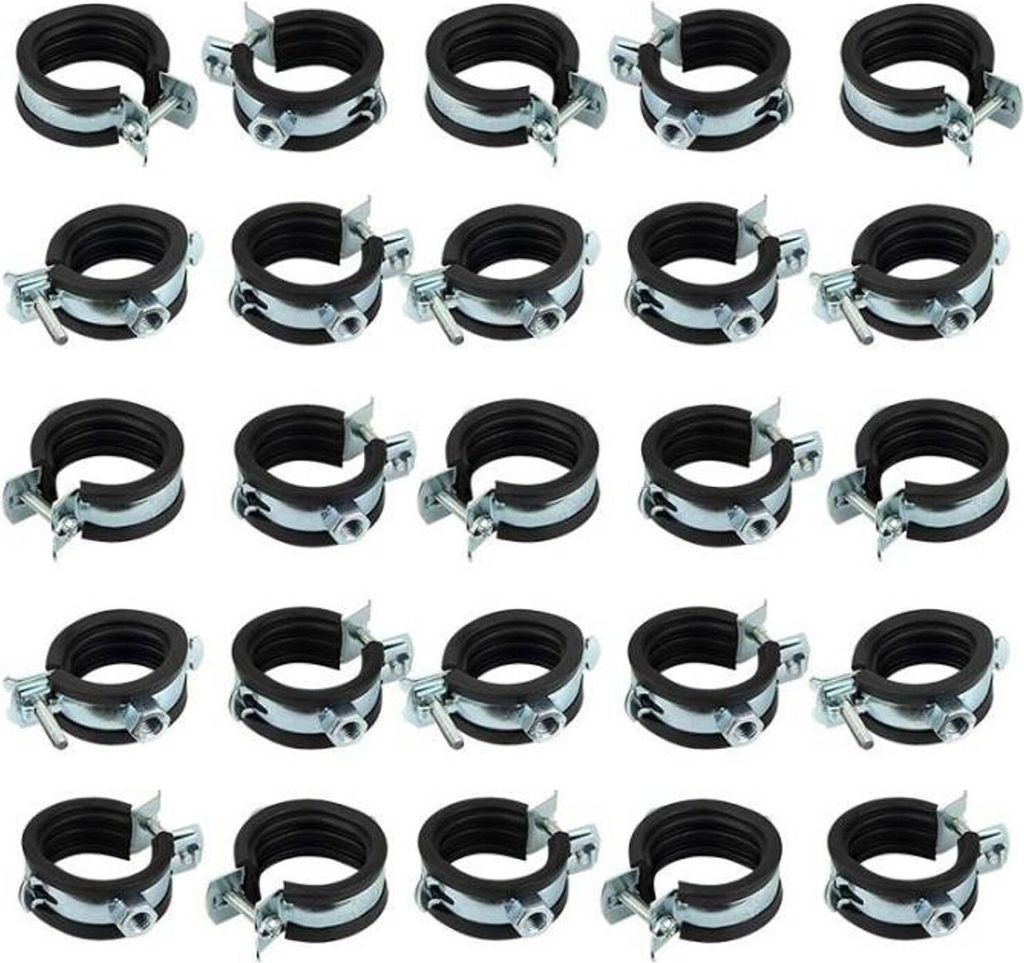 Rohrschelle 32 - 35 mm 1 Zoll M8 Beutel á 25 Stück