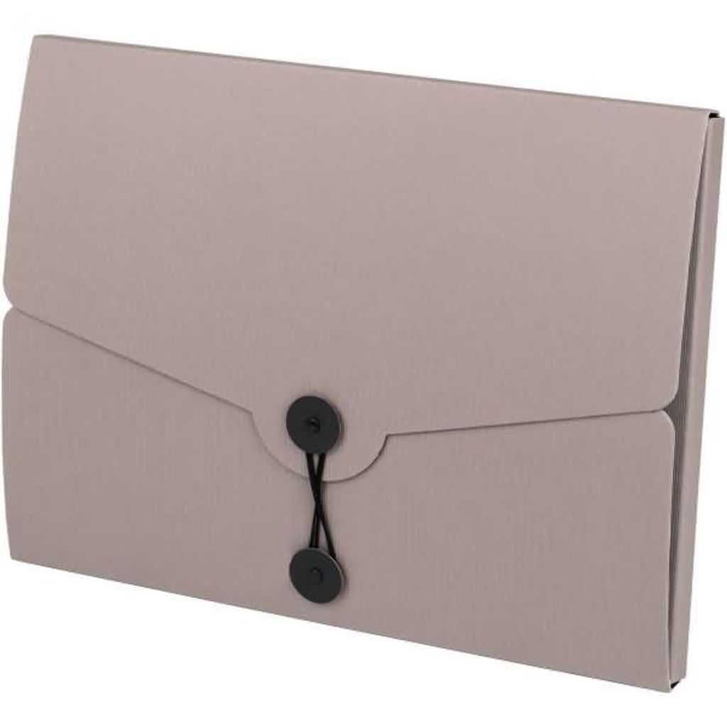Sammelmappe DIN A4 taupe mit Kordelverschluss, 313 x 237 x Produktbild 