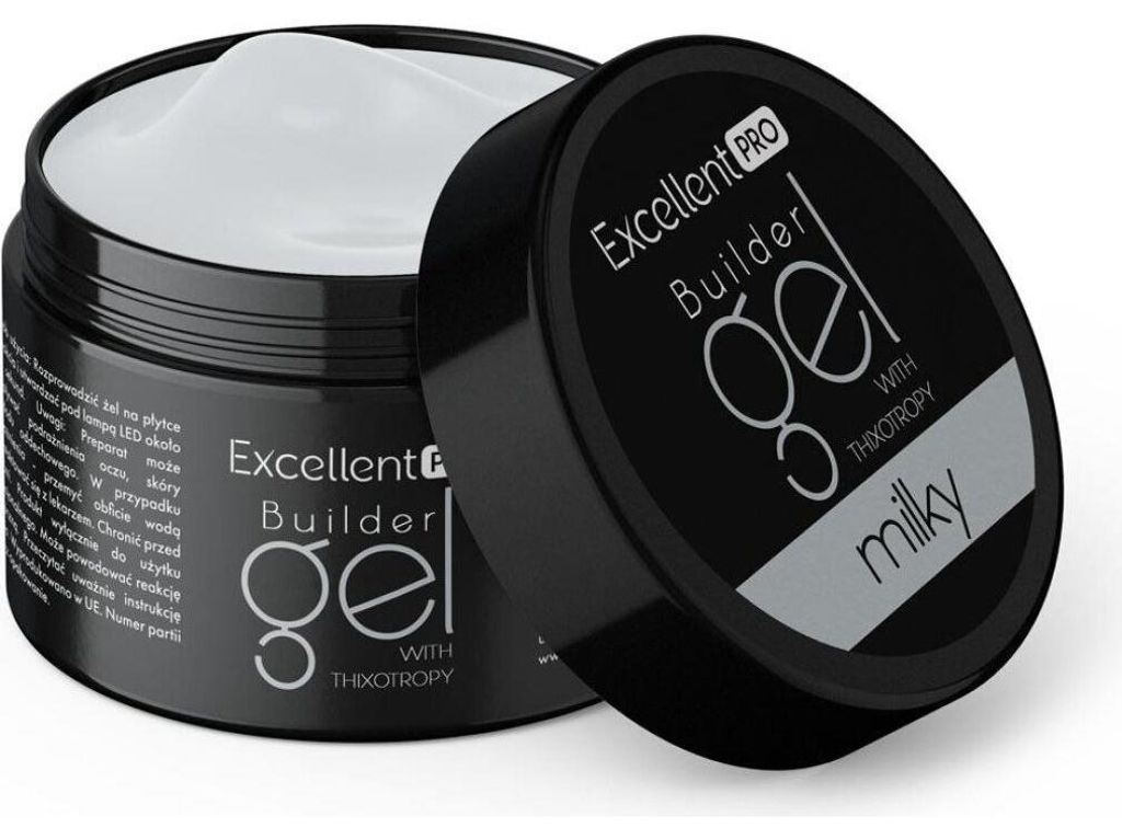 Excellent Pro | Stavebný gél Thixo Milky 15 g – mliečny – Obrázok produktu 