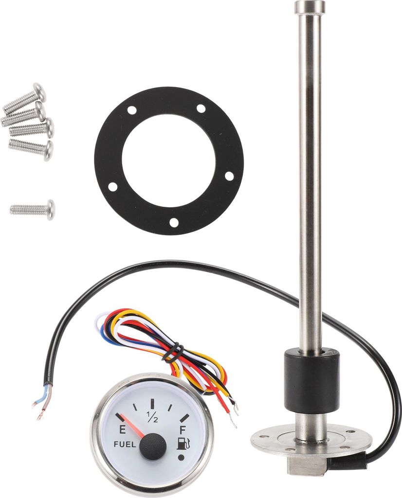 250mm Kraftstoff-Sendeinheit und Messgerät-Kit 9.9" Boot Kraftstofftank-Sendeinheit Kraftstoff-Wasserstandssensor und Kraftstoffmesser für Boot A...