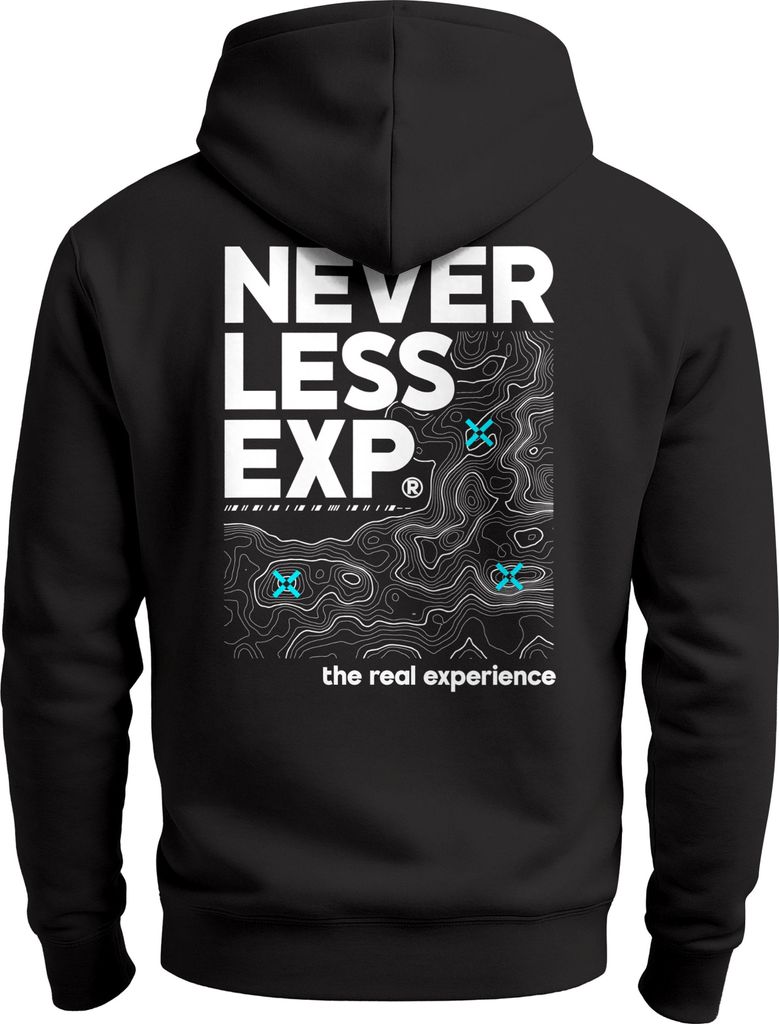 Herren Hoodie Backprint Outdoor Expedition Motiv Kapuzen-Pullover Männer Fashion Streetstyle Neverless