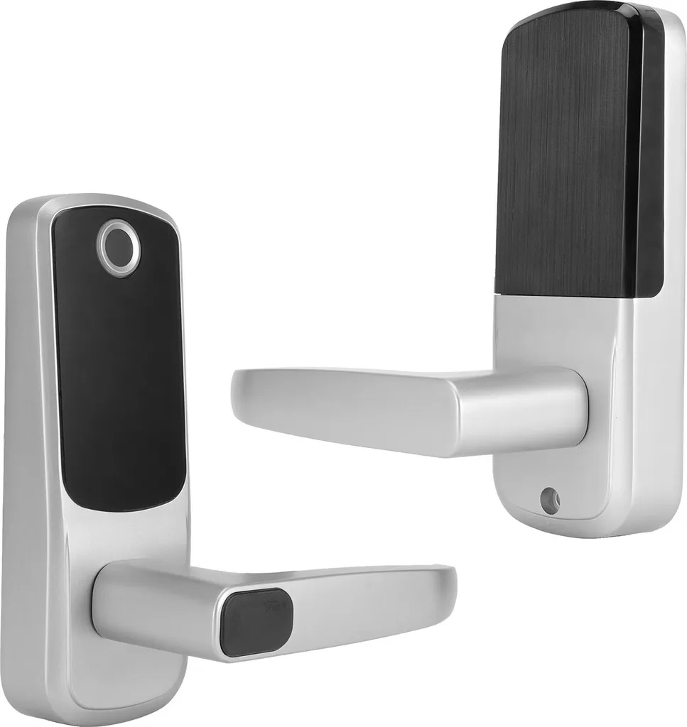 Serrure de porte intelligente Bluetooth connectée à code noir mat X7 - 6