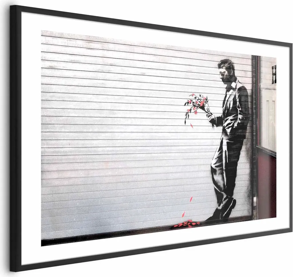 Poster In Love 60x40 cm con cornice nera con margine