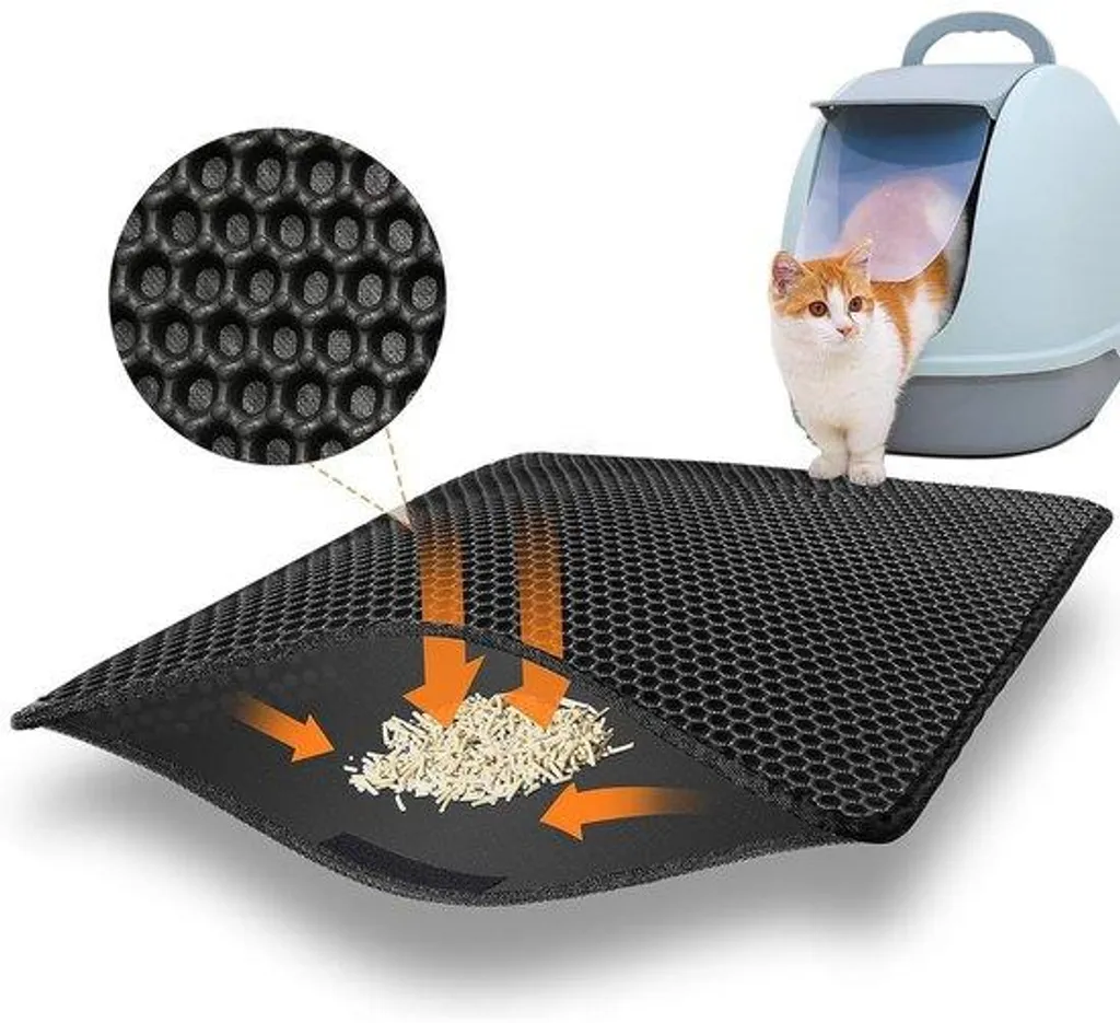 Sac pour chat 30,5 x 40 cm miel avec double revêtement imperméable
