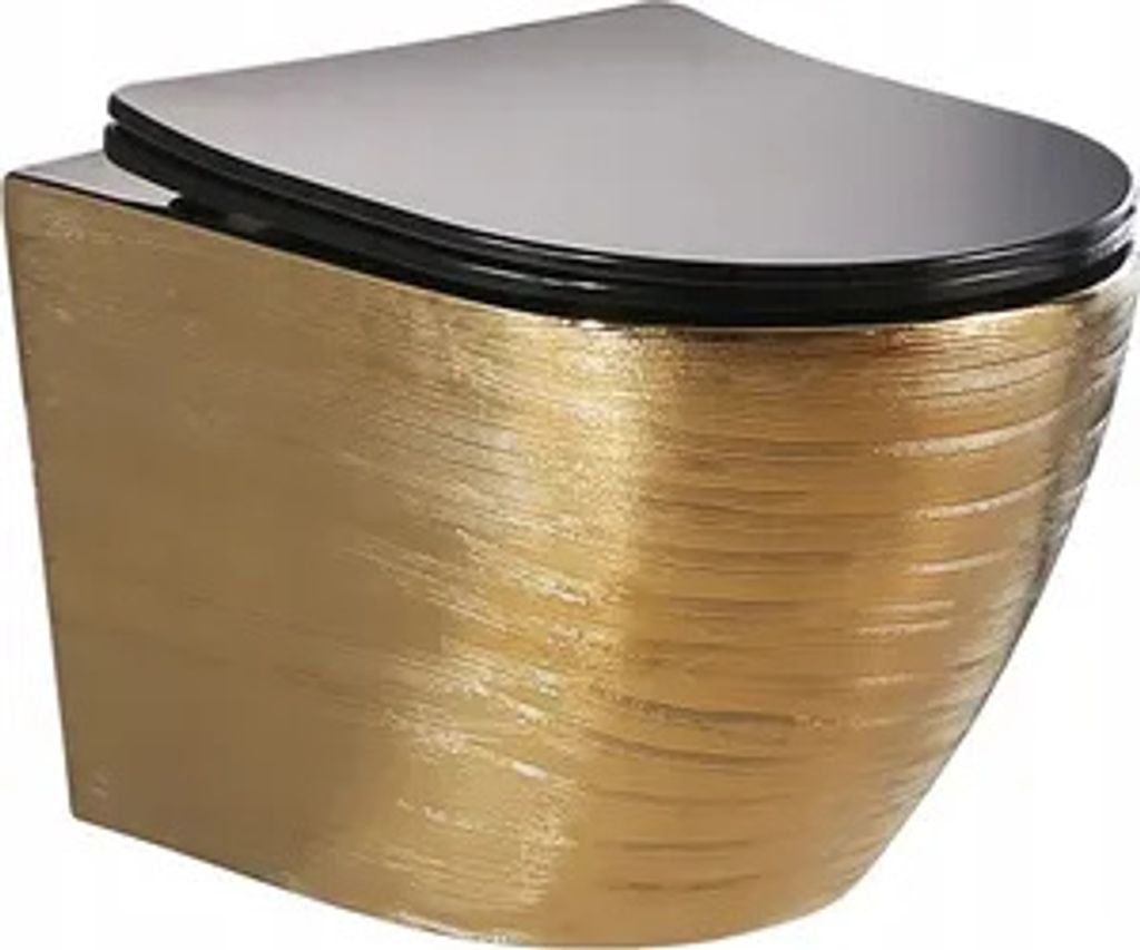 Wandhängende Toilette Spülrandlos Keramik Klo Wand WC + Produktbild 