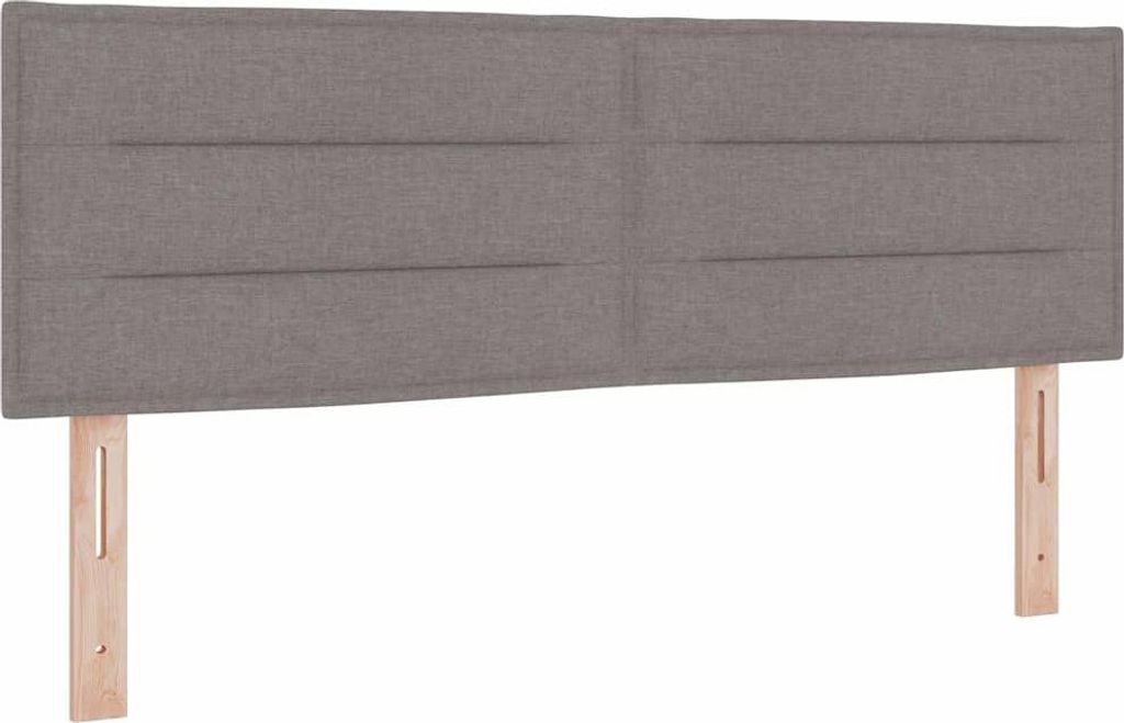 vidaXL Kopfteil Taupe 144 cm Stoff