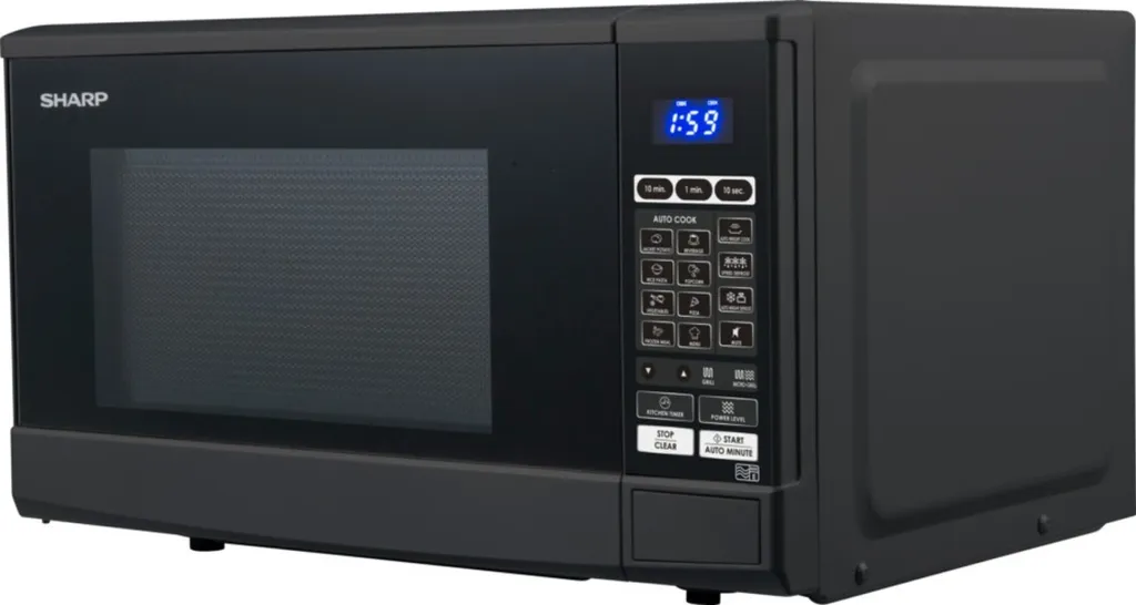 Micro-ondes Solo 20L Sharp R670BK - Appareil de Cuisson Pose Libre Noir - 2