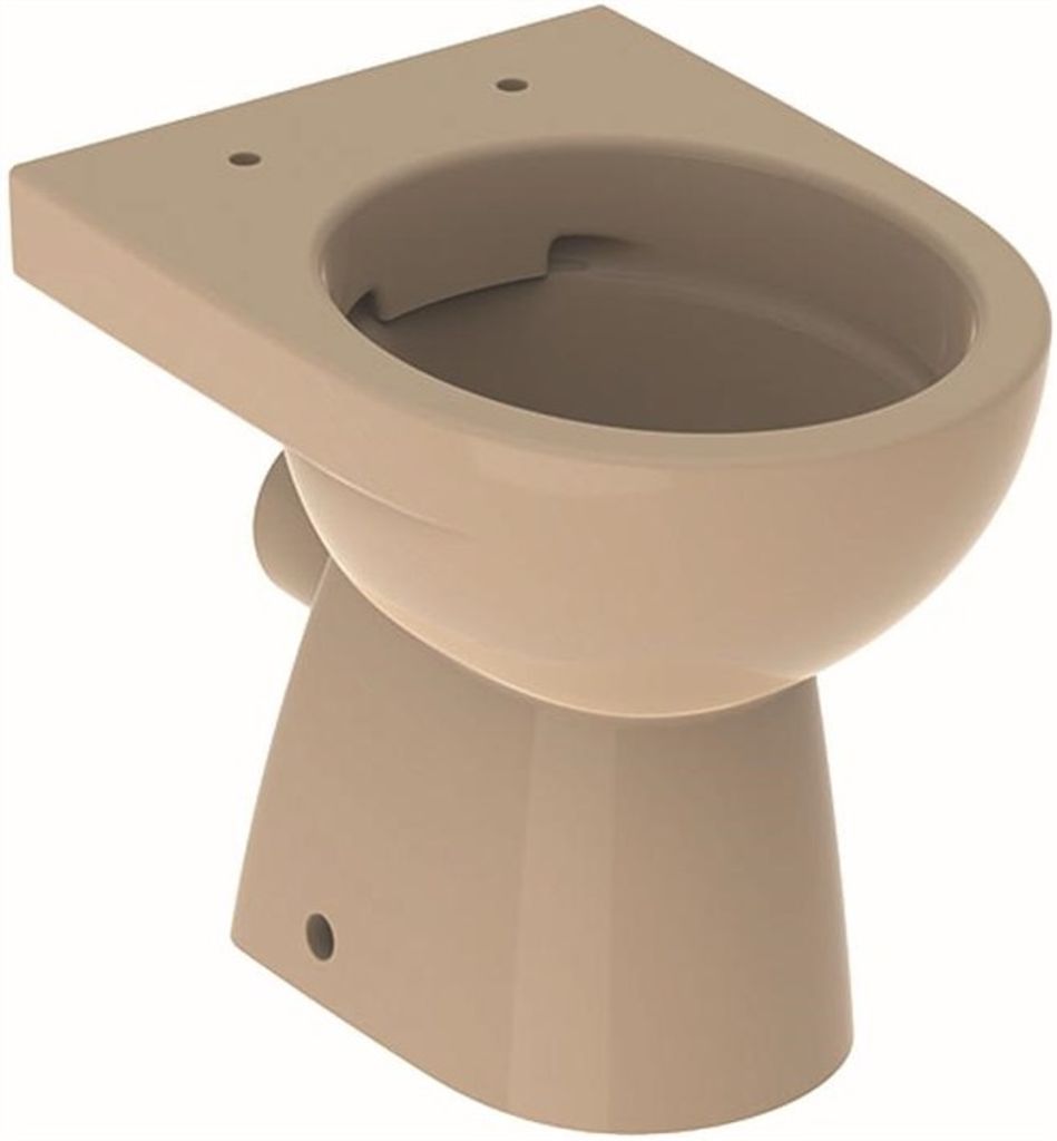 Geberit Renova Stand-WC Tiefspüler, Abg. teilgeschl. Form, Rimfree, bahamabeige
