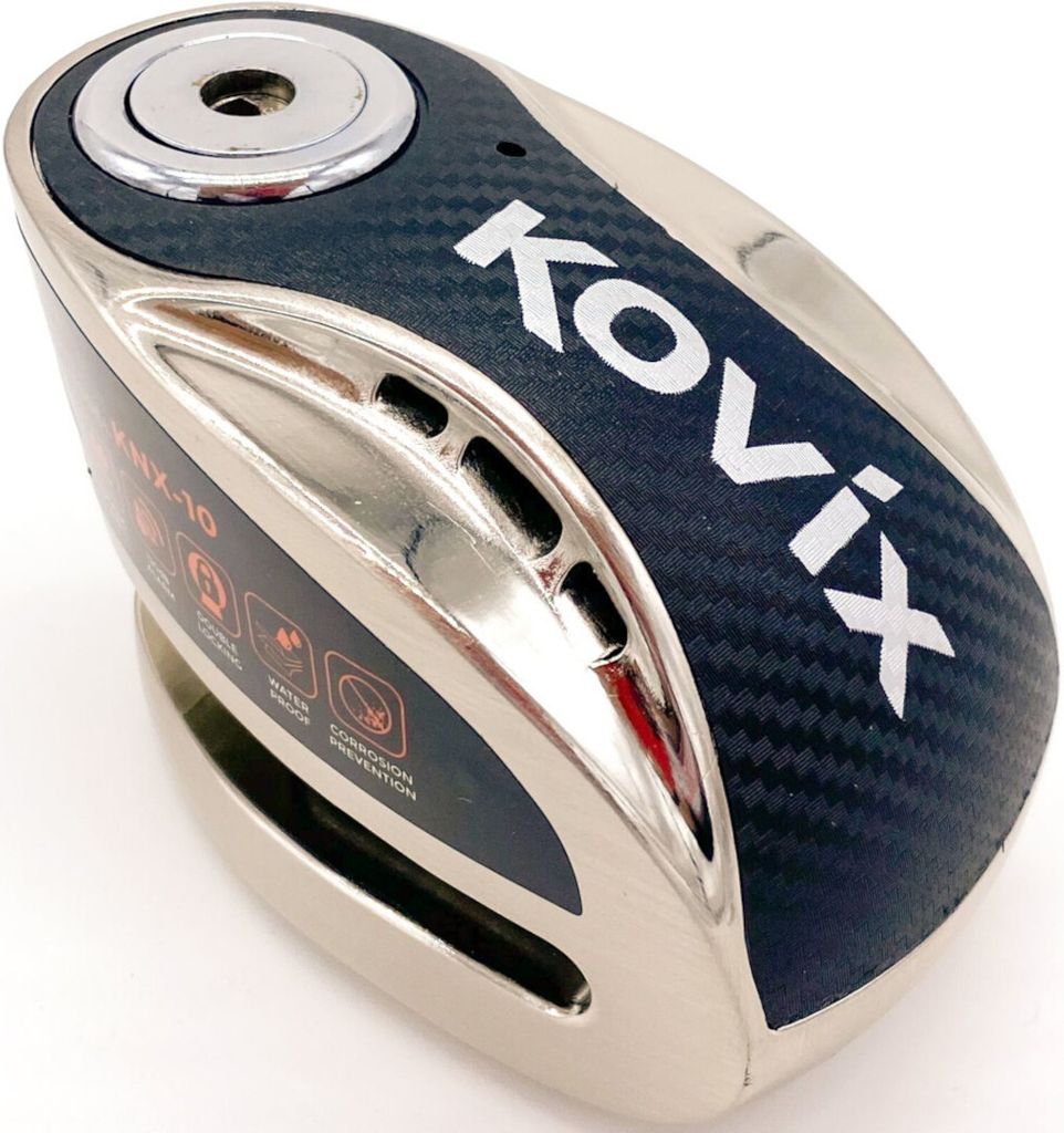 Kovix KNX10 Alarm Bremsscheibenschloss Farben: Metall Chrom