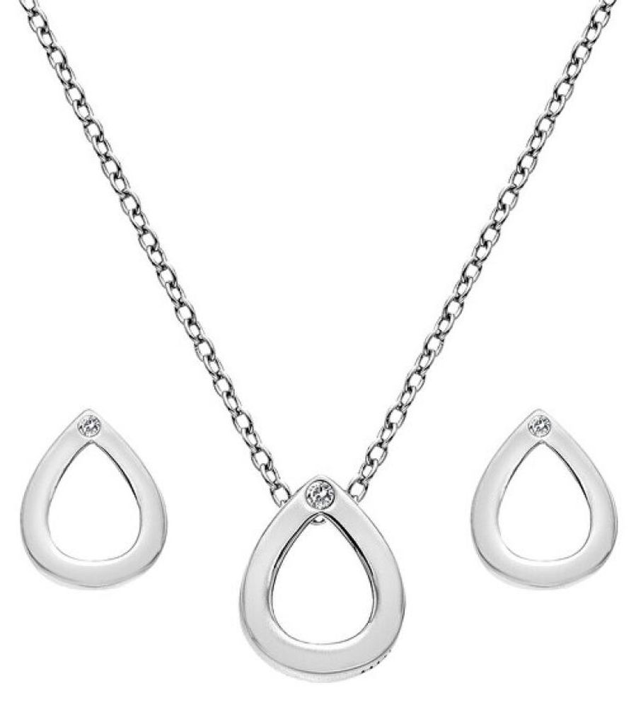 Hot Diamonds Diamond Amulets Teardrop Pendant SS135 Schmuck Set