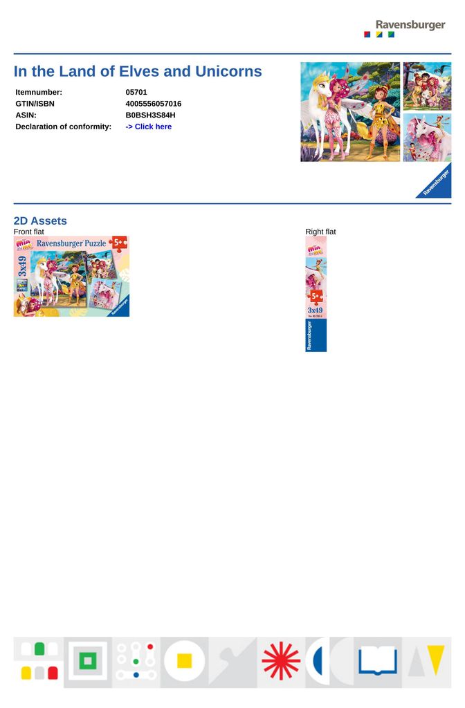 Im Land der Elfen und Einhörner Ravensburger 05701 Produktbild 