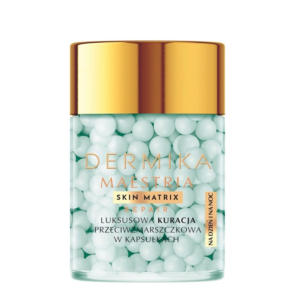 DERMIKA Maestria Skin Matrix Repair Anti-Falten-Pflege in Kapseln mit Schneckenschleimextrakt für Tag und Nacht 60 g