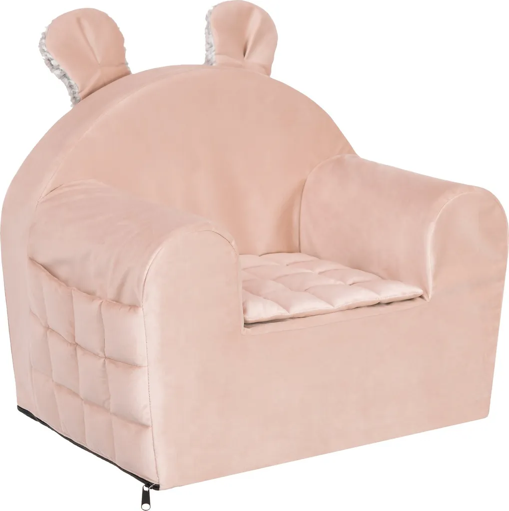 Poltroncina Salmone per Cameretta - Divano Letto Bimbi 49x35x42 cm