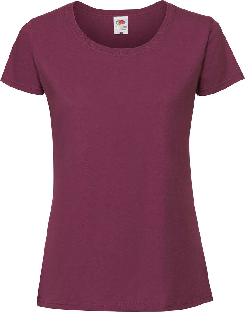 Fruit Of The Damen T-Shirt, enganliegend RW5975 (XL) (Burgunder)