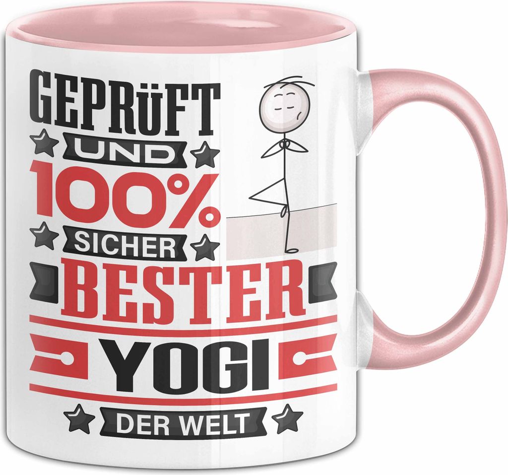 Yogi Geschenk Lustiger Spruch für Yogi Geschenkidee Bester Yogi Der Welt (Rosa)