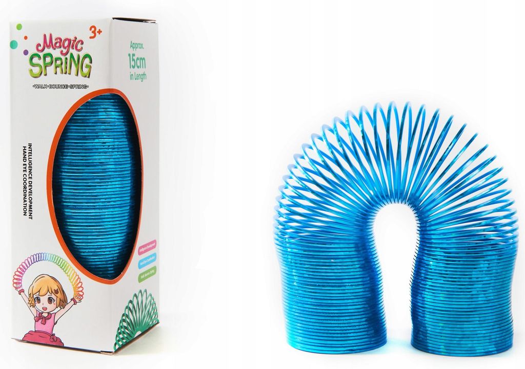 Magische Spirale 15cm - Bunter Treppenläufer Antistress Spielzeug für Kinder