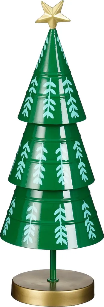 Déco de table Noël : sapin Mica Decorations fer vert 46 cm de haut