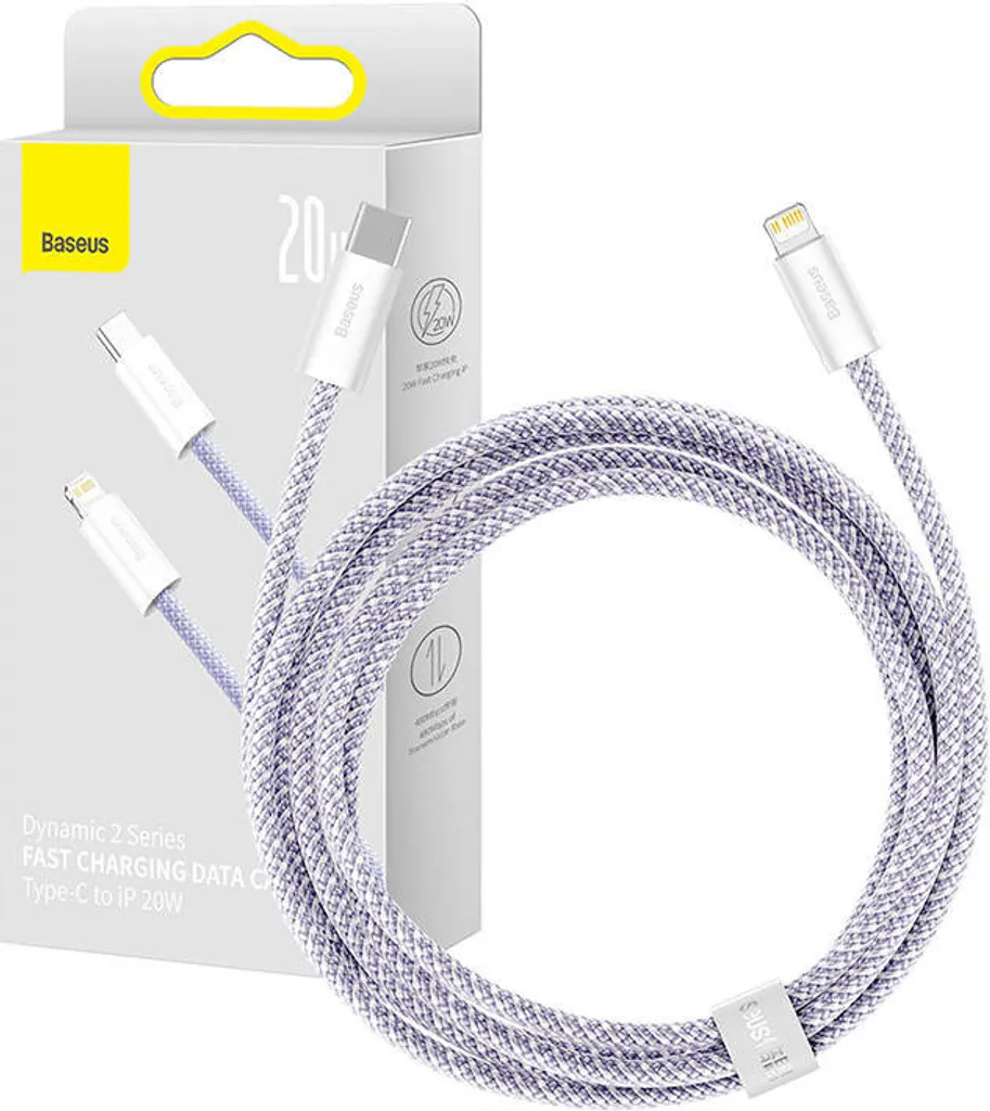 Cavo iPhone Viola Baseus Dynamic 2 | 2 Metri di Stile e Ricarica Rapida
