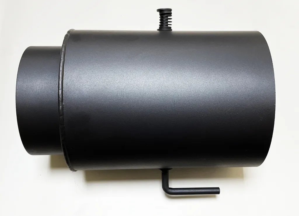 Réduction tuyau 150/130mm acier noir : Solution anti-fuite avec clapet