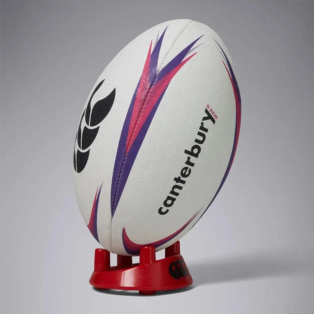 Ballon Rugby Canterbury Mentre Grip Optimal Taille 5 Blanc et Violet - 3
