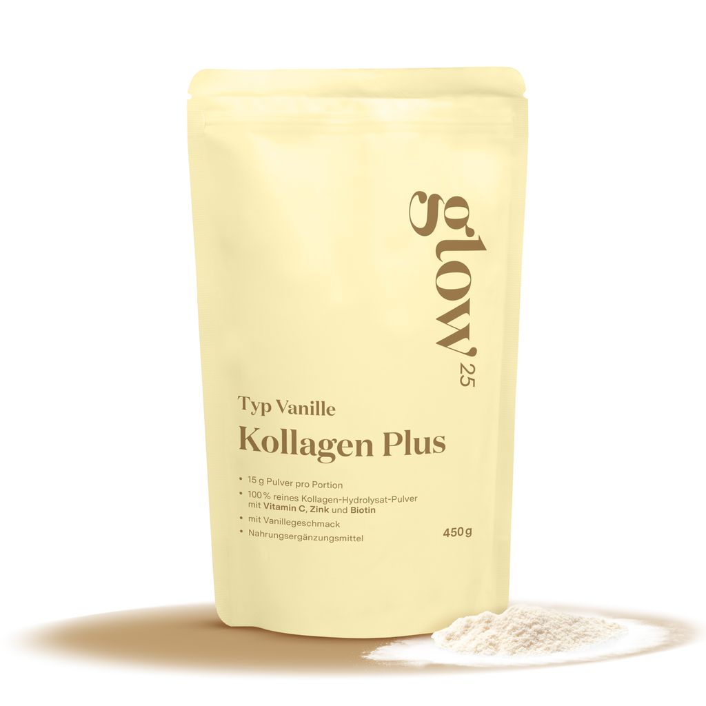 Glow25® Collagen Plus Typ Vanille [450g] - Kollagen Produktbild 