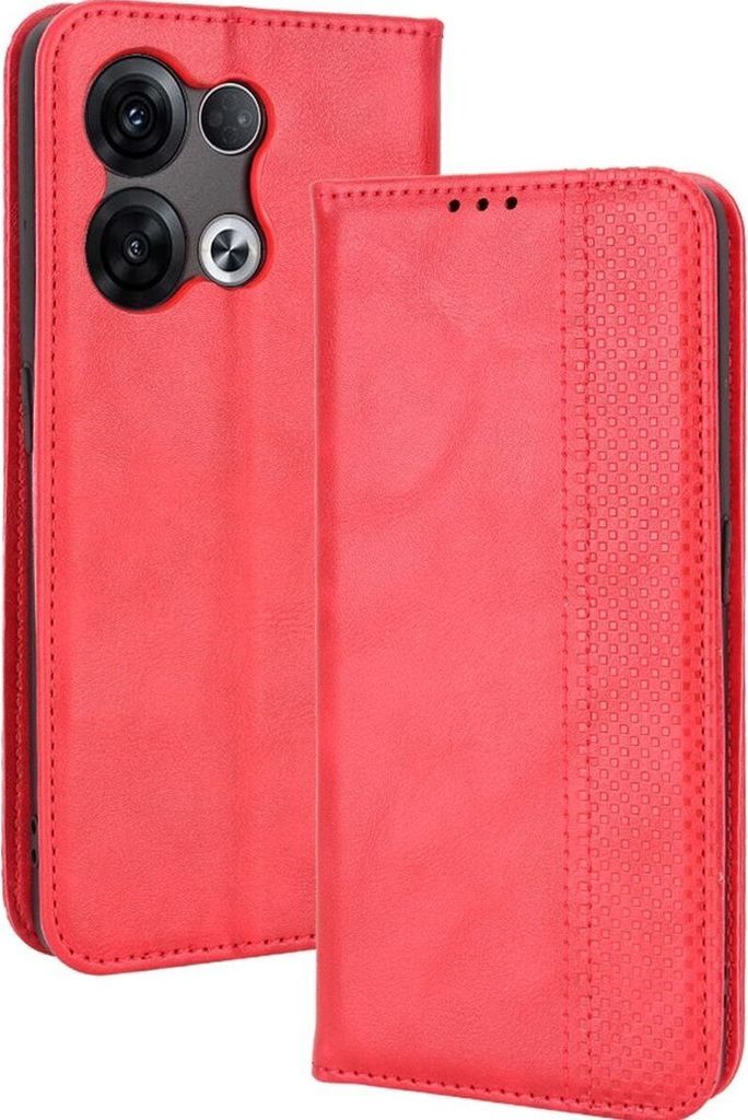 Mobigear Sensation OPPO Reno 8 5G Hülle Klapphülle Geldbörse - Rot