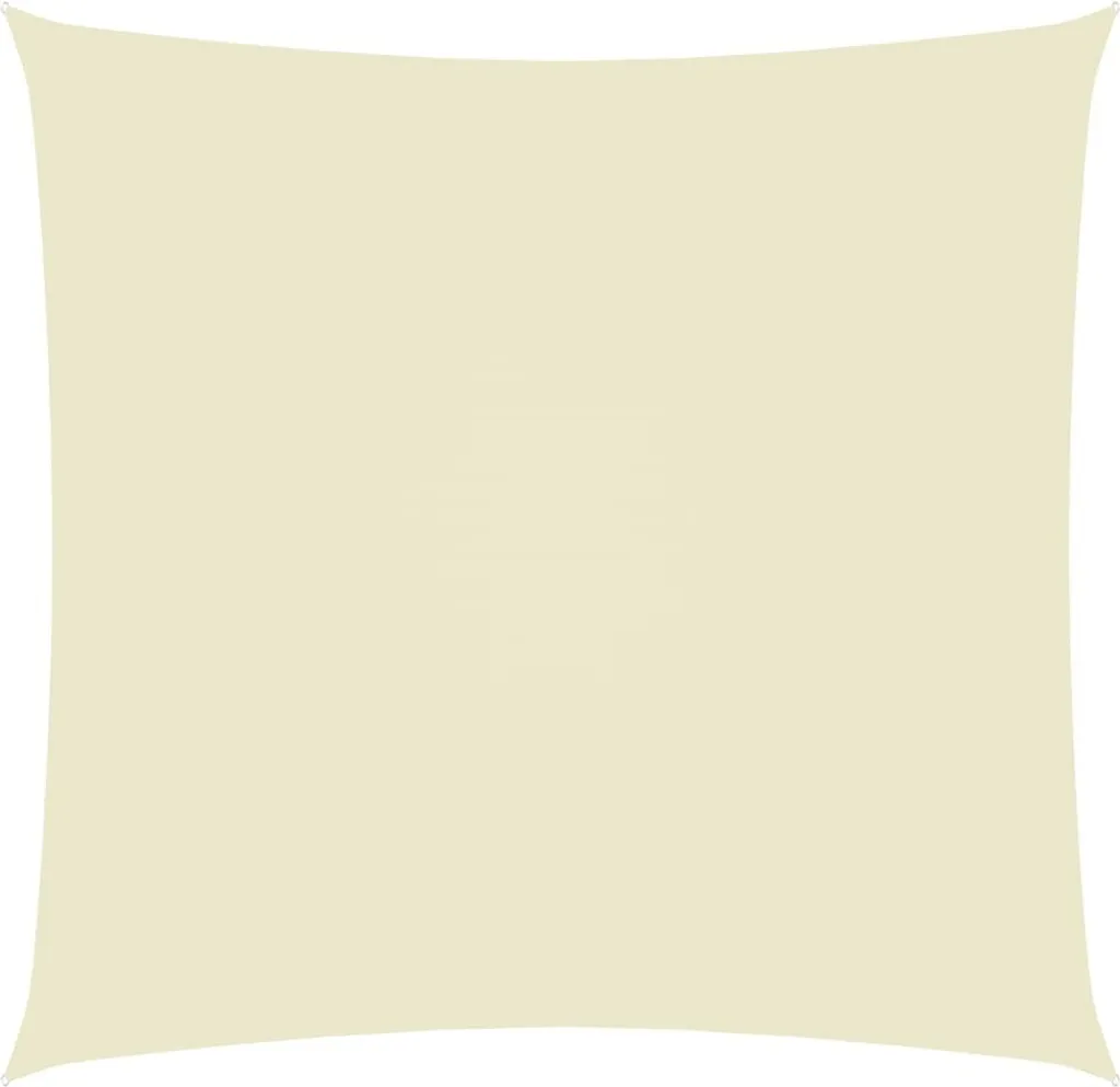 The Living Store Tenda da sole Oxford in tessuto Square 2,5x2,5 m Bianco crema