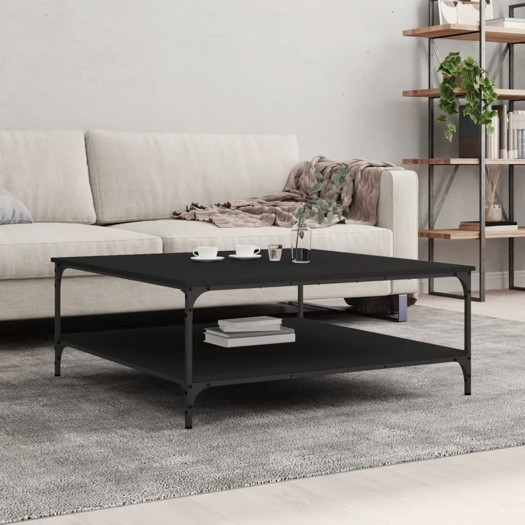 Maison Exclusive Tavolino da Salotto Nero 100x100 - Eleganza Senza Tempo