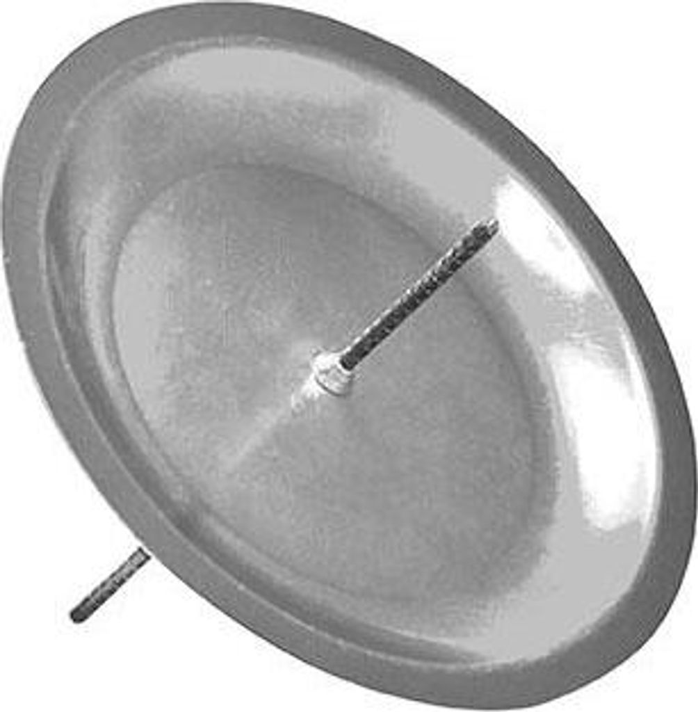 INNA-GLAS Metall Kerzenhalter Kristoffer für Adventskranz, für Kerzen ca. Ø5cm, Silber, 8cm, Ø12cm - Kerzenstecker