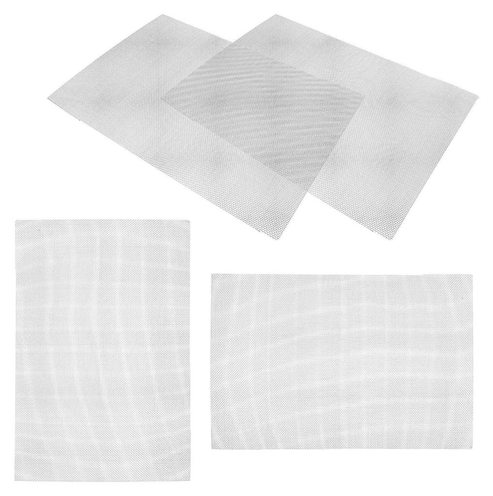 4 Stück Mikrogreens Anzuchtmatten aus Eisen Netzgewebe 30x21cm für Saatgut