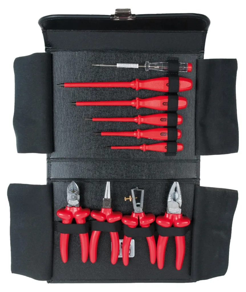 Jeu de Pinces et Tournevis Isolés 1000V KS TOOLS 117.1875 Haute Sécurité