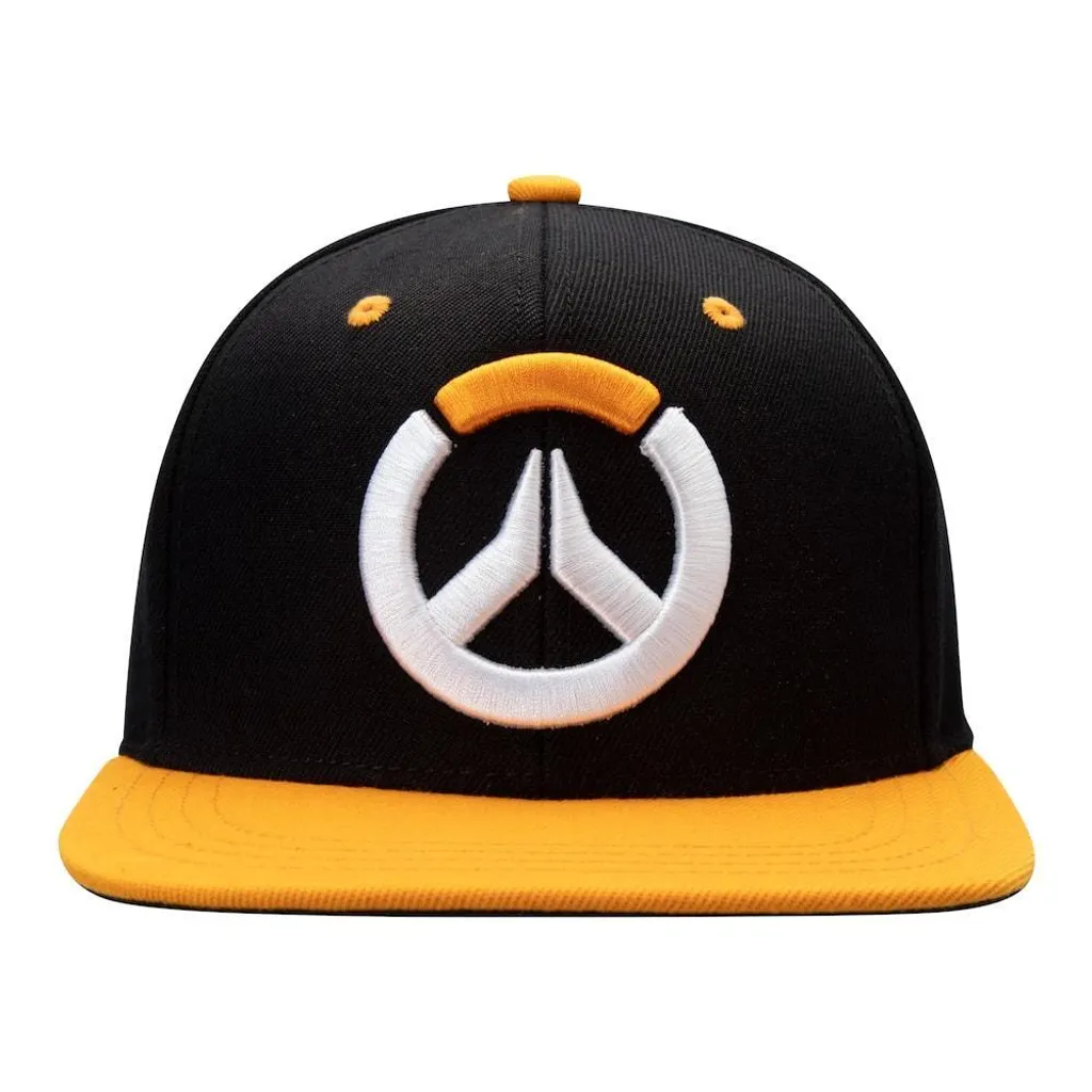 Casquette Overwatch Snapback Logo Noir et Orange Officielle Blizzard