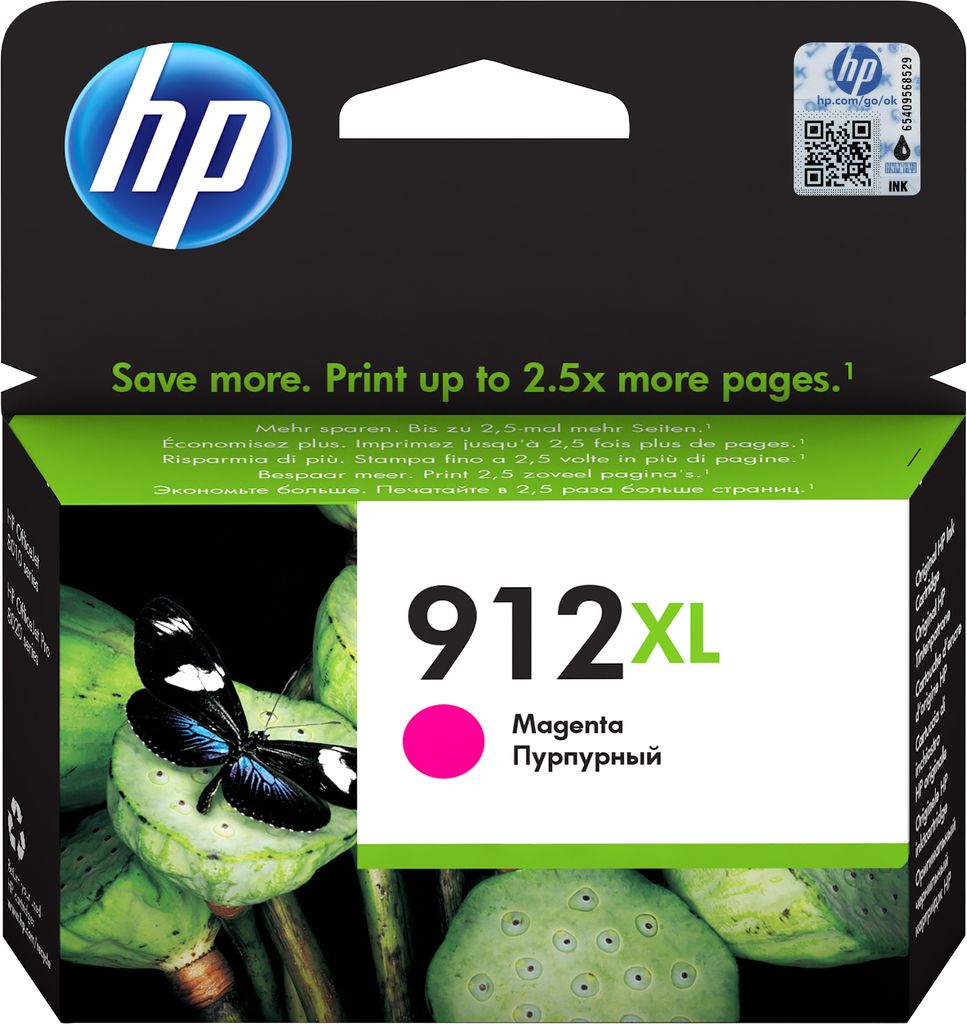 HP 912XL High Yield Magenta  Ink Cartrid Produktbild 