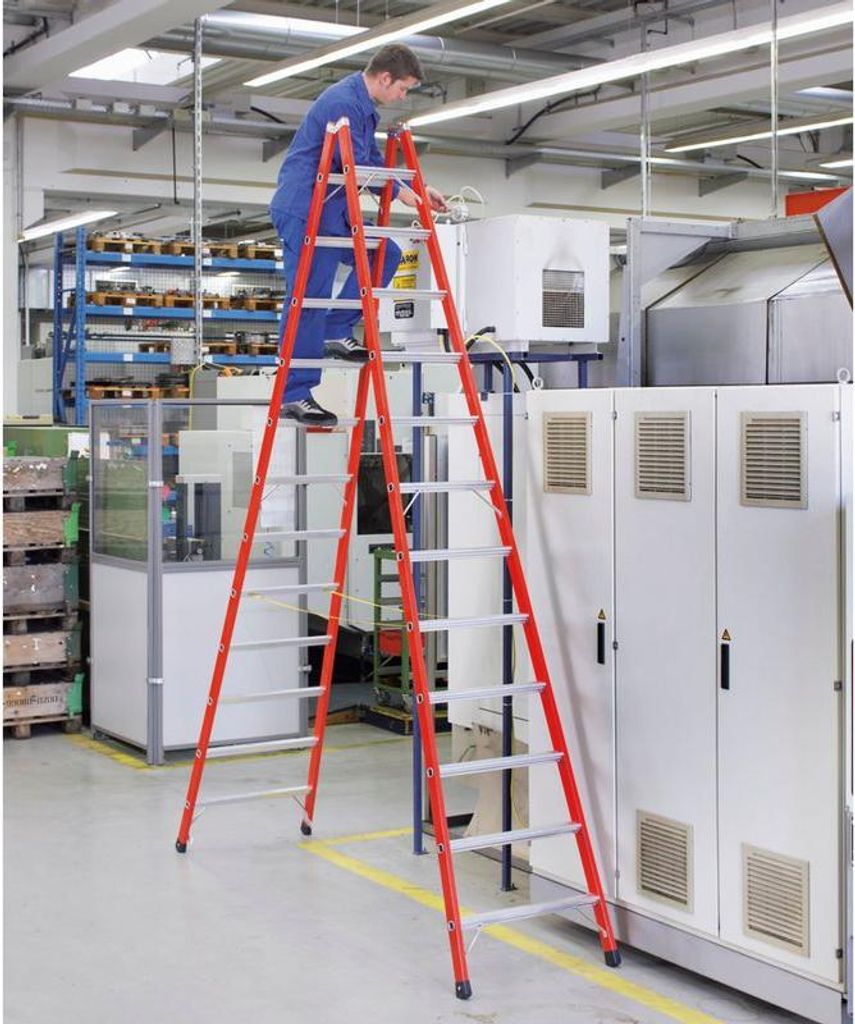 ZARGES EFAmix B - Kst-Stufen-Stehleiter 2 x 10 Sprossen 41169