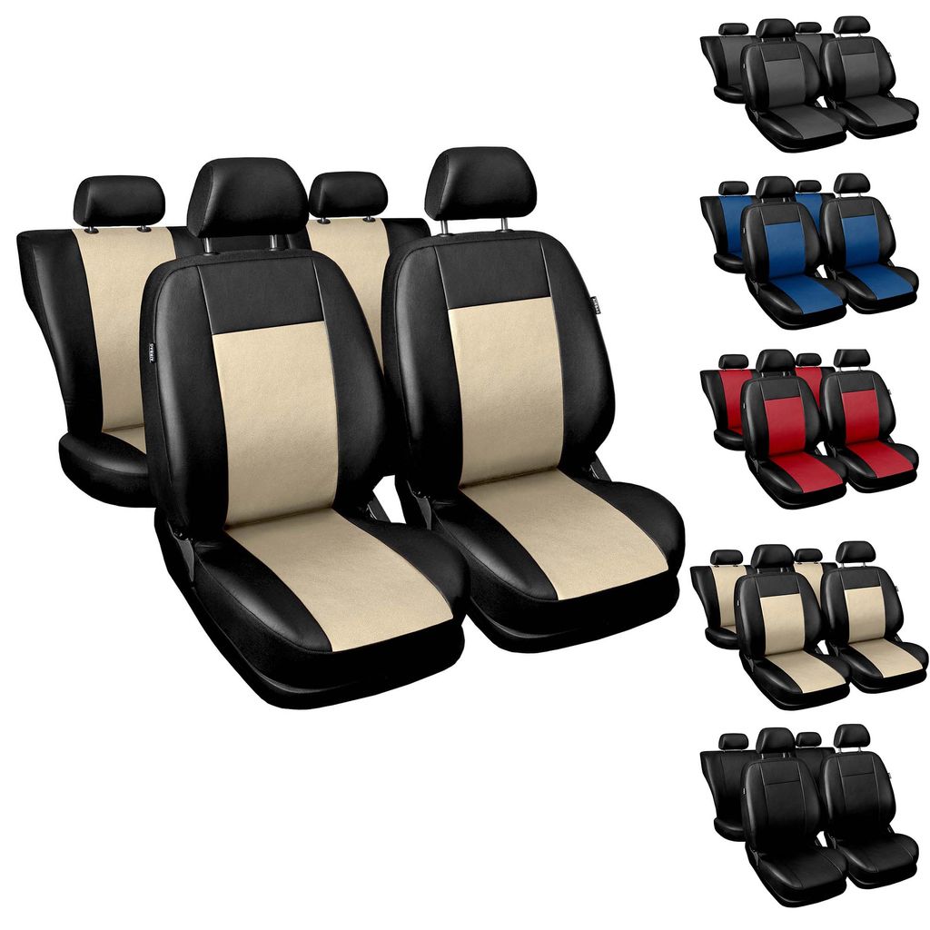 Cayyus Autositzbezüge Universal - Luxus Nappaleder Set Für MB E-Klasse