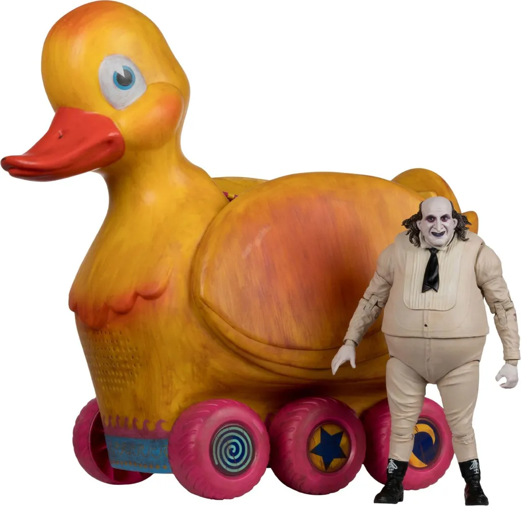 Batman Le Retour DC Multiverse Véhicule The Duck et Figurine Penguin 24cm