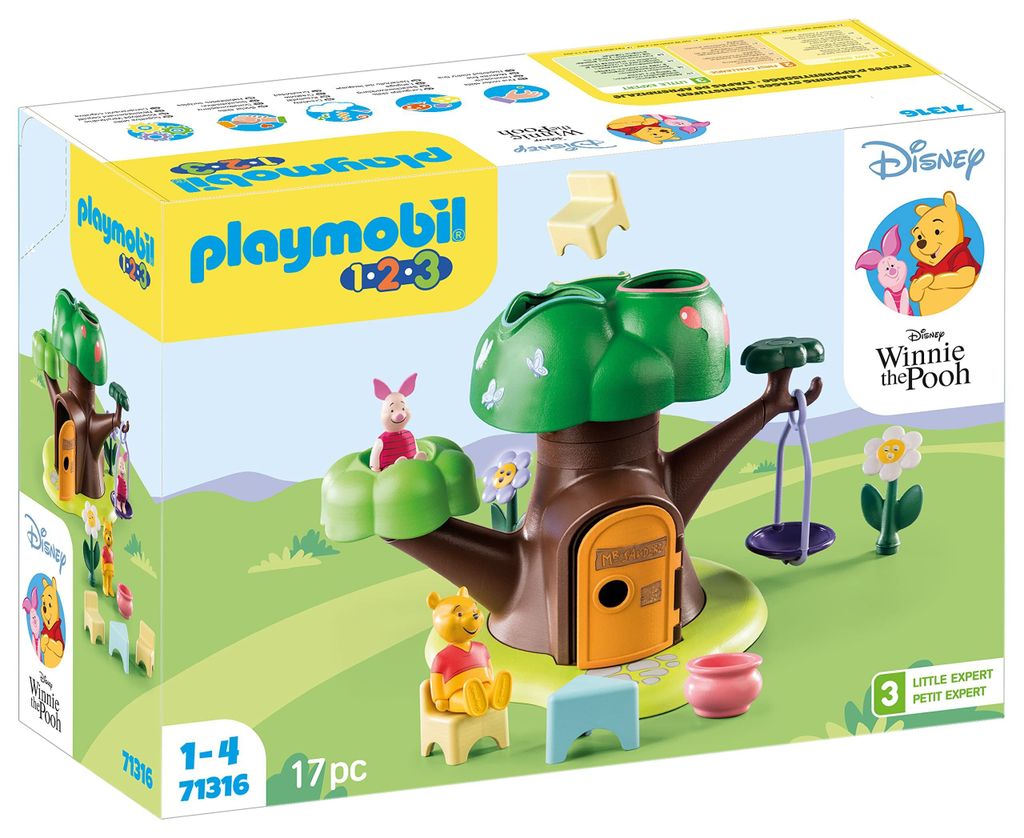 PLAYMOBIL 1.2.3 Connecteury - La cabane de Winnie et Piglet Image du produit 