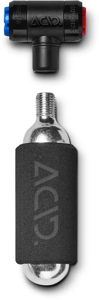 Recharge CO2 18g Acid Race Noire pour Pneus VTT et Route Tubeless
