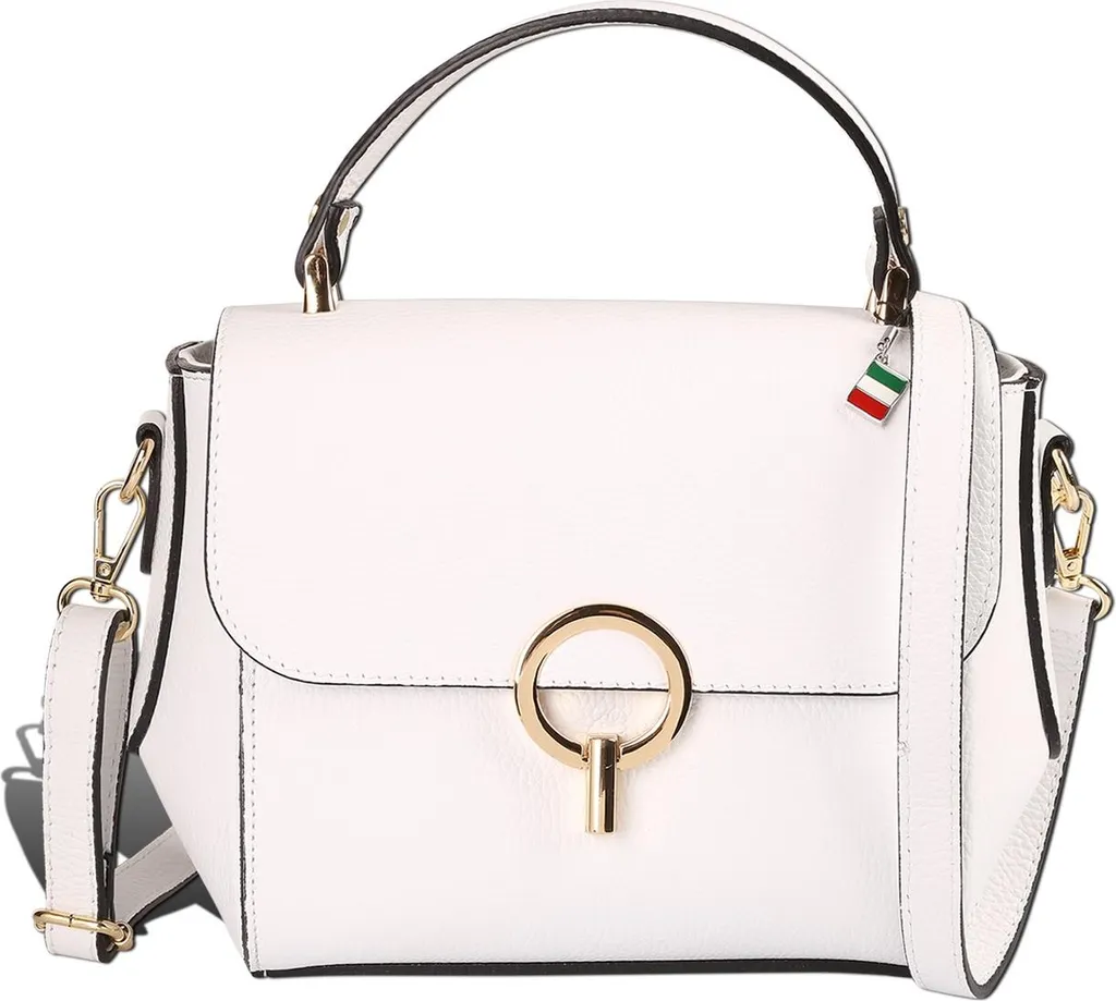 Florence D2OTF845W1 Borsa Pelle Bianca - Praticità e Lusso Quotidiano