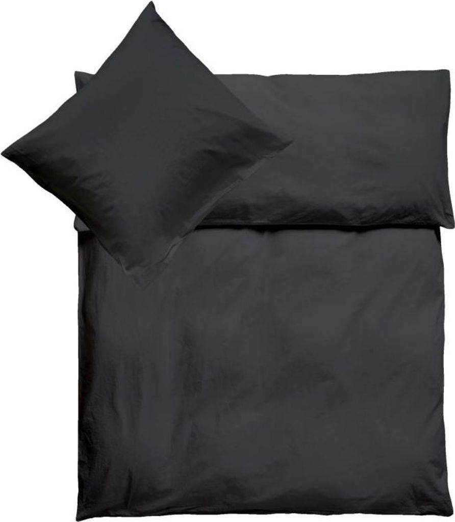 Jersey Kinder Bettwäsche 100x135cm 40x60cm Anthrazit / Grau Produktbild 