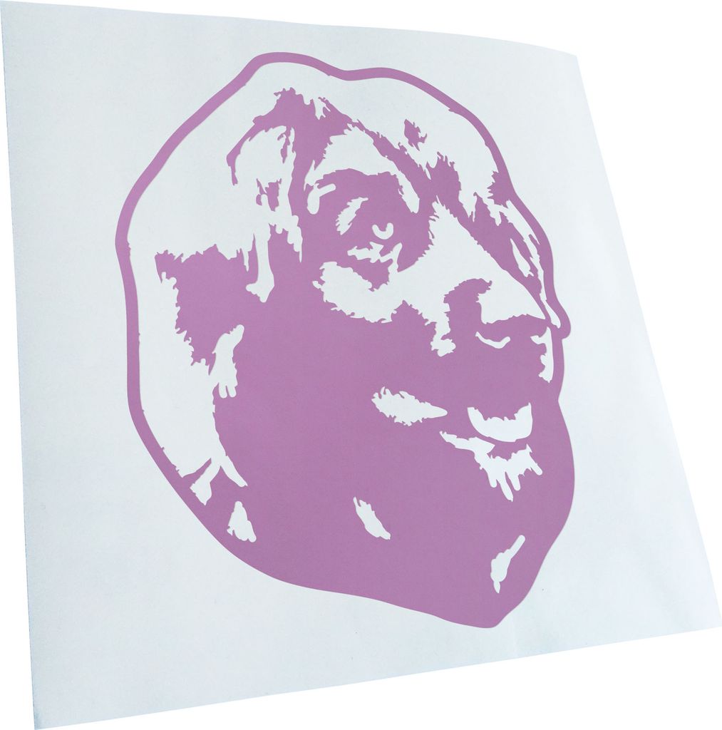 Kiwistar - Autoaufkleber - Leonberger Hund - Flieder - 60x46cm - Aufkleber für Auto, Laptop, Fahrrad, LKW, Motorrad Mehrfarbig JDM Decal Racing